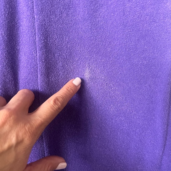 Vintage Purple Terry Cloth Romper 1980’s Purple Jumper 80’s Beach Cover Up - Picture 8 of 8